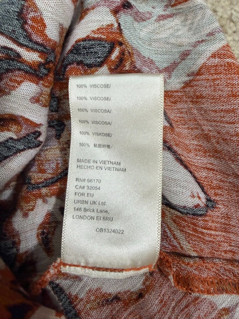 Free People Good Vibrations Printed Blouse Size L - Picture 10 of 10